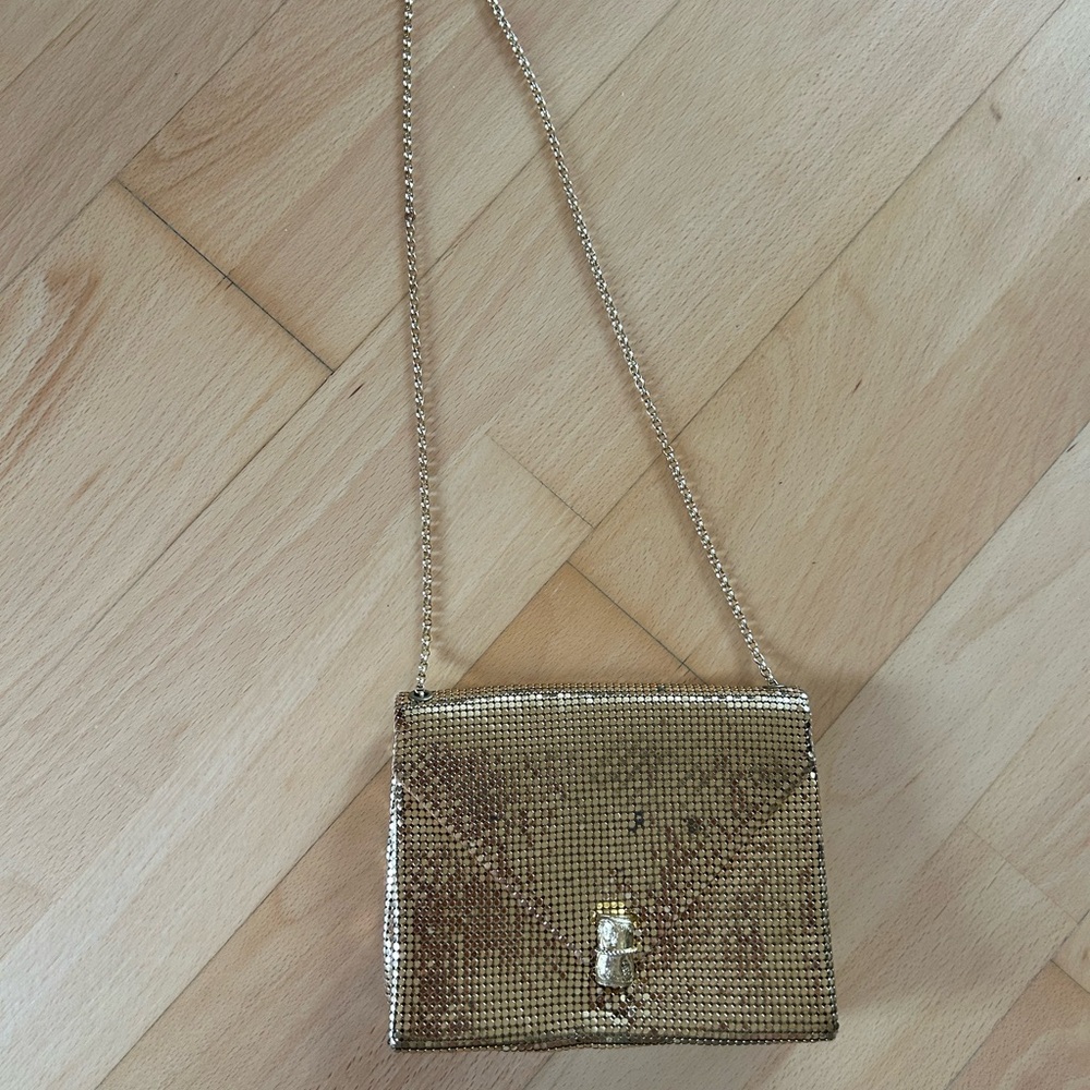 vintage gold Whiting and Davis mesh bag